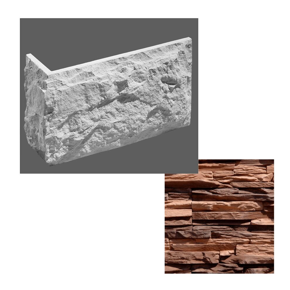 Leonardo Stone Искусственный камень Углы Перуджа 1мп/уп, 890 (коричневый)