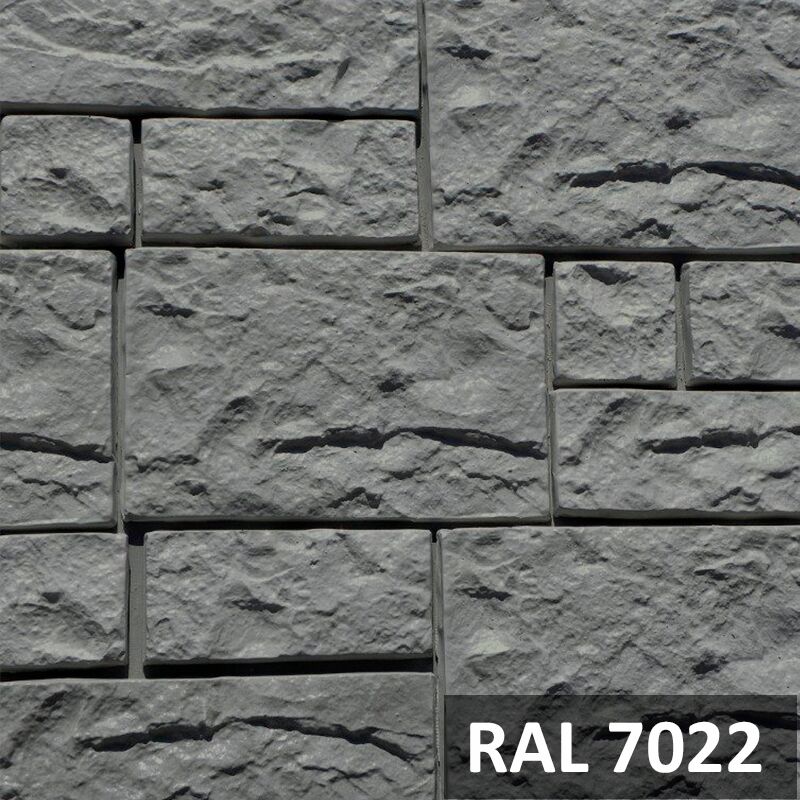 RAMO искусственный камень ДОЛОМИТ НД RAL7030 каменно-серый (бетон) 0,77м2/уп, серый