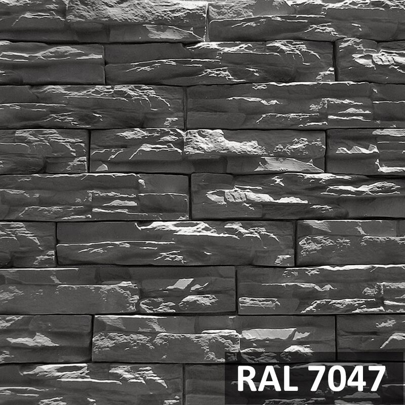 RAMO искусственный камень РОКИ РОК скала (бетон) 0,5м2/уп, серый