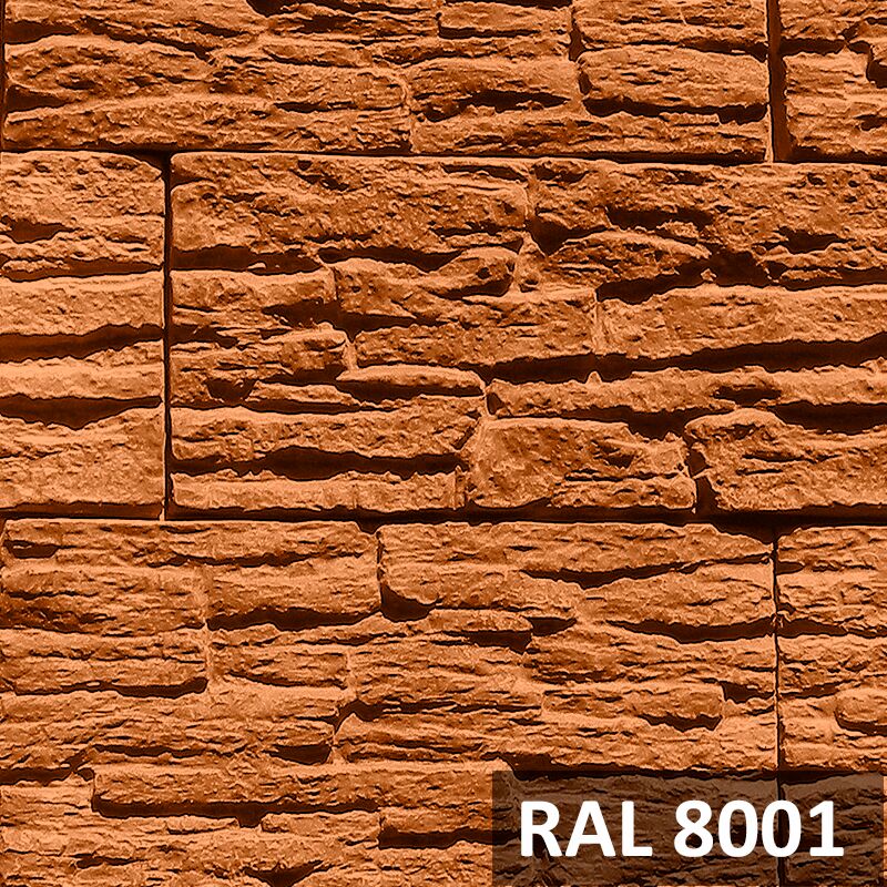 RAMO искусственный камень РЕТРО (бетон) 1м2/уп, оранжевый