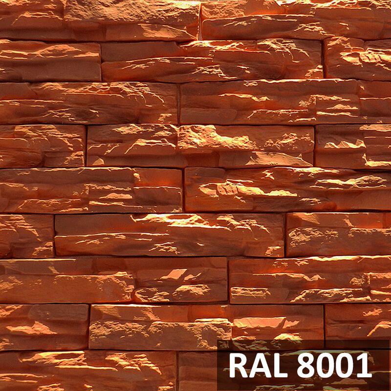 RAMO искусственный камень РОКИ РОК скала (бетон) 0,5м2/уп, терракотовый