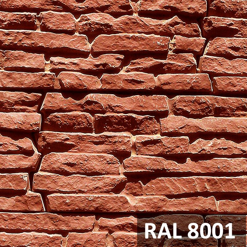 RAMO искусственный камень АЛЬБЕРГЕ (бетон) 0,7м2/уп, терракотовый