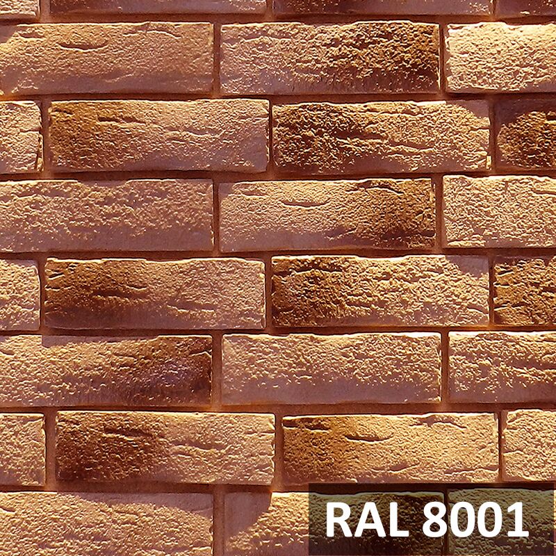 RAMO искусственный камень РАТХАУС кирпич (бетон) 1м2/уп, терракотовый