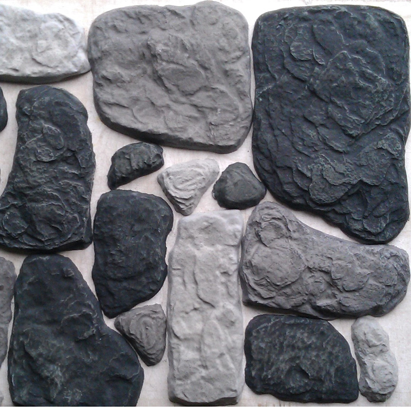 RAMO искусственный камень ТАУЭР темно-серый (бетон) 0,67м2/уп, RAMO искусственный камень ТАУЭР темно-серый (бетон) 0,67м2/уп