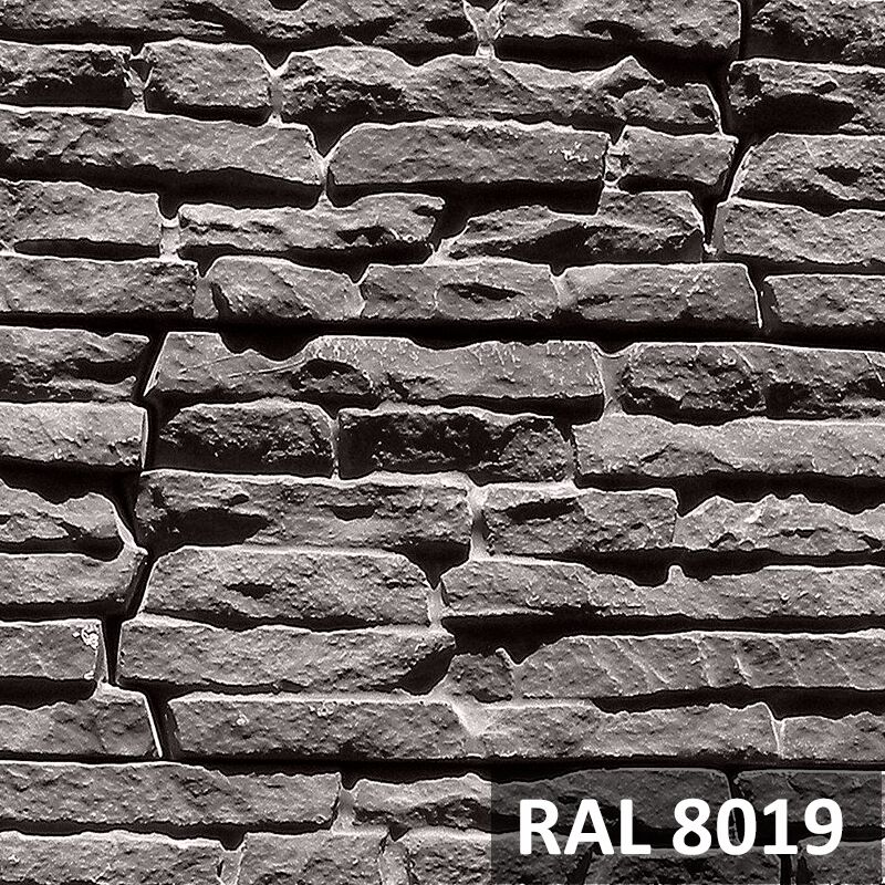 RAMO искусственный камень АЛЬБЕРГЕ (бетон) 0,7м2/уп, RAMO искусственный камень АЛЬБЕРГЕ RAL8019 серо-коричневый (бетон) 0,7м2/уп