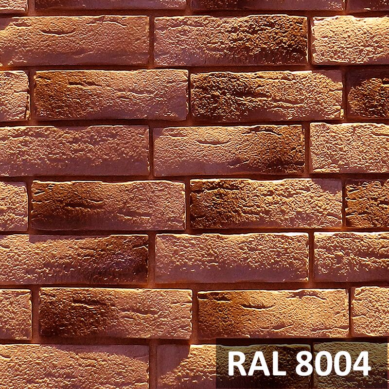 RAMO искусственный камень РАТХАУС кирпич (бетон) 1м2/уп, RAMO искусственный камень РАТХАУС RAL8004 кирпичный кирпич (бетон) 1м2/уп