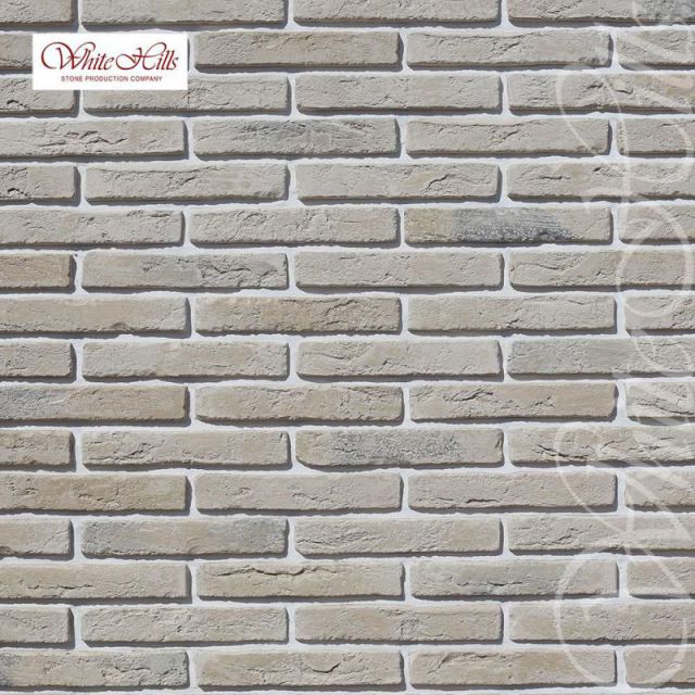 Остия Брик (Ostia Brick) 290*50*17-20 декоративный кирпич 384-10, Искусственный камень 384-10 Остия Брик 0.37м2/уп White Hills