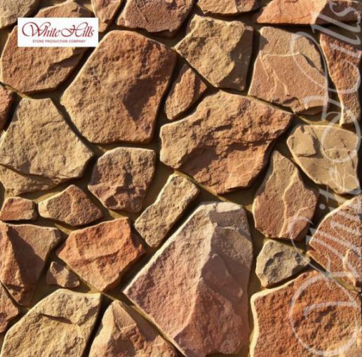 Рутланд (Ruthland) - облицовочный камень 603-40, Искусственный камень White Hills Рутланд 603-40 0,7 м2/уп