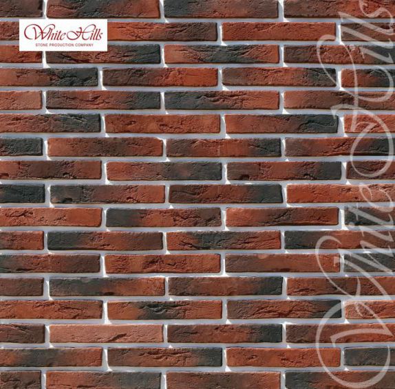 Остия Брик (Ostia Brick) 290*50*17-20 декоративный кирпич 380-70, Искусственный камень 380-70 Остия Брик 0.37м2/уп White Hills