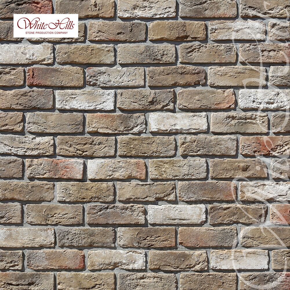 Искусственный камень 309-20 Бремен Брик 1.11м2/уп White Hills, Искусственный камень 309-20 Бремен Брик 1.11м2/уп White Hills