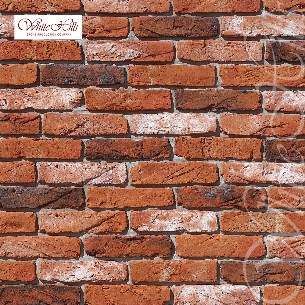 Искусственный камень 393-60 Тироль Брик 1.2м2/уп White Hills, Искусственный камень 393-60 Тироль Брик 1.2м2/уп White Hills