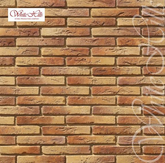 Остия Брик (Ostia Brick) 290*50*17-20 декоративный кирпич 380-60, Искусственный камень 380-60 Остия Брик 0.37м2/уп White Hills