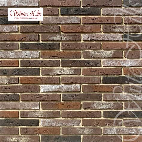 Остия Брик (Ostia Brick) 290*50*17-20 декоративный кирпич 384-60, Искусственный камень 384-60 Остия Брик 0.37м2/уп White Hills