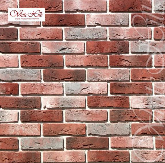 Искусственный камень 302-70 Лондон Брик 1.16м2/уп White Hills, Искусственный камень 302-70 Лондон Брик 1.16м2/уп White Hills