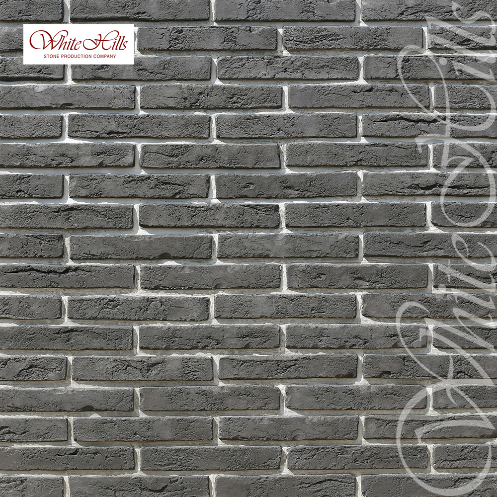 Остия Брик (Ostia Brick) 290*50*17-20 декоративный кирпич 383-80, Искусственный камень 383-80 Остия Брик 0.37м2/уп White Hills