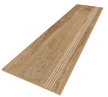 Ступень с насечками Spanish Wood SP04 30x120x10 неполированный 1,44м2/уп Estima, Ступень с насечками Spanish Wood SP04 30x120x10 неполированный Estima