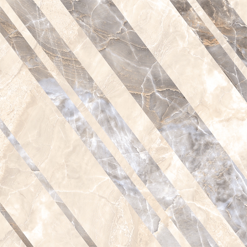 Декор Canyon 60х60х1см K-905/LR/d01 4шт/уп Kerranova, Серый / Gray