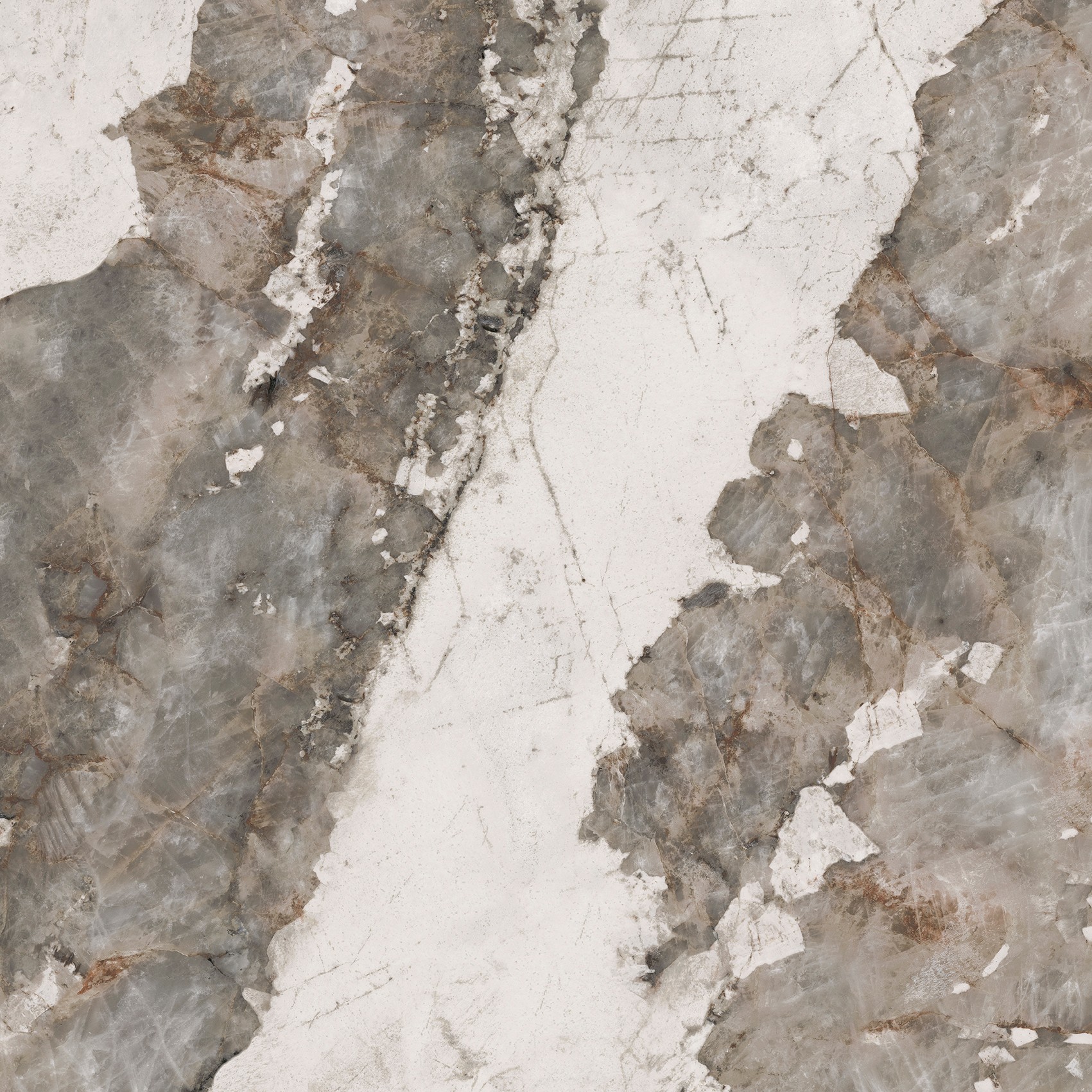 Керамогранит Usadba 60x60x0.9см K-2601/MR 5шт/1.8м2/уп Kerranova, Серо-бежевый / Gray Beige