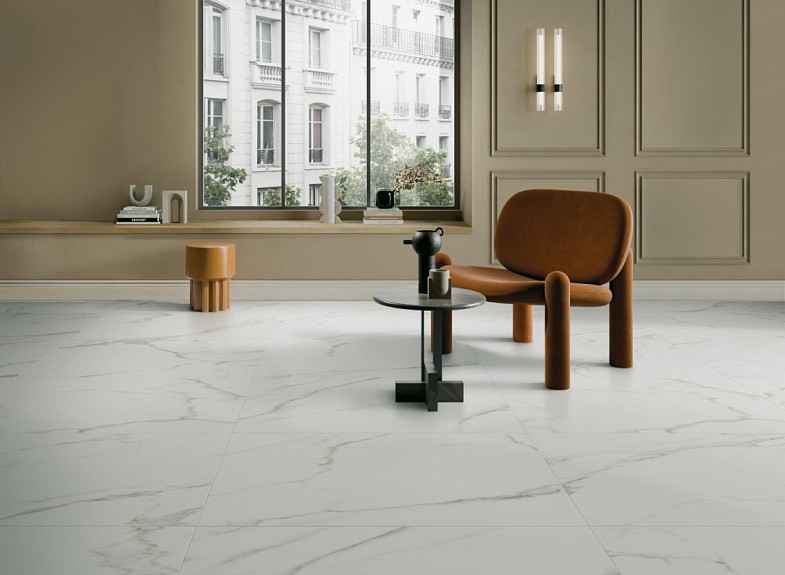 Керамогранит SilkMarble 60x60x0.8 Калакатта Оро нат. ректифицир. (5шт/уп/1.8м2) VitrA купить в Санкт-Петербурге Керамогранит SilkMarble 60x60x0.8 Калакатта Оро нат. ректифицир. (5шт/уп/1.8м2) VitrA