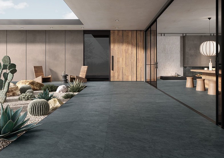 Керамогранит Quarstone 60x60x0.9 Антрацит нат. ректифицир. (4шт/уп/1.44м2) VitrA купить в Санкт-Петербурге Керамогранит Quarstone 60x60x0.9 Антрацит нат. ректифицир. (4шт/уп/1.44м2) VitrA