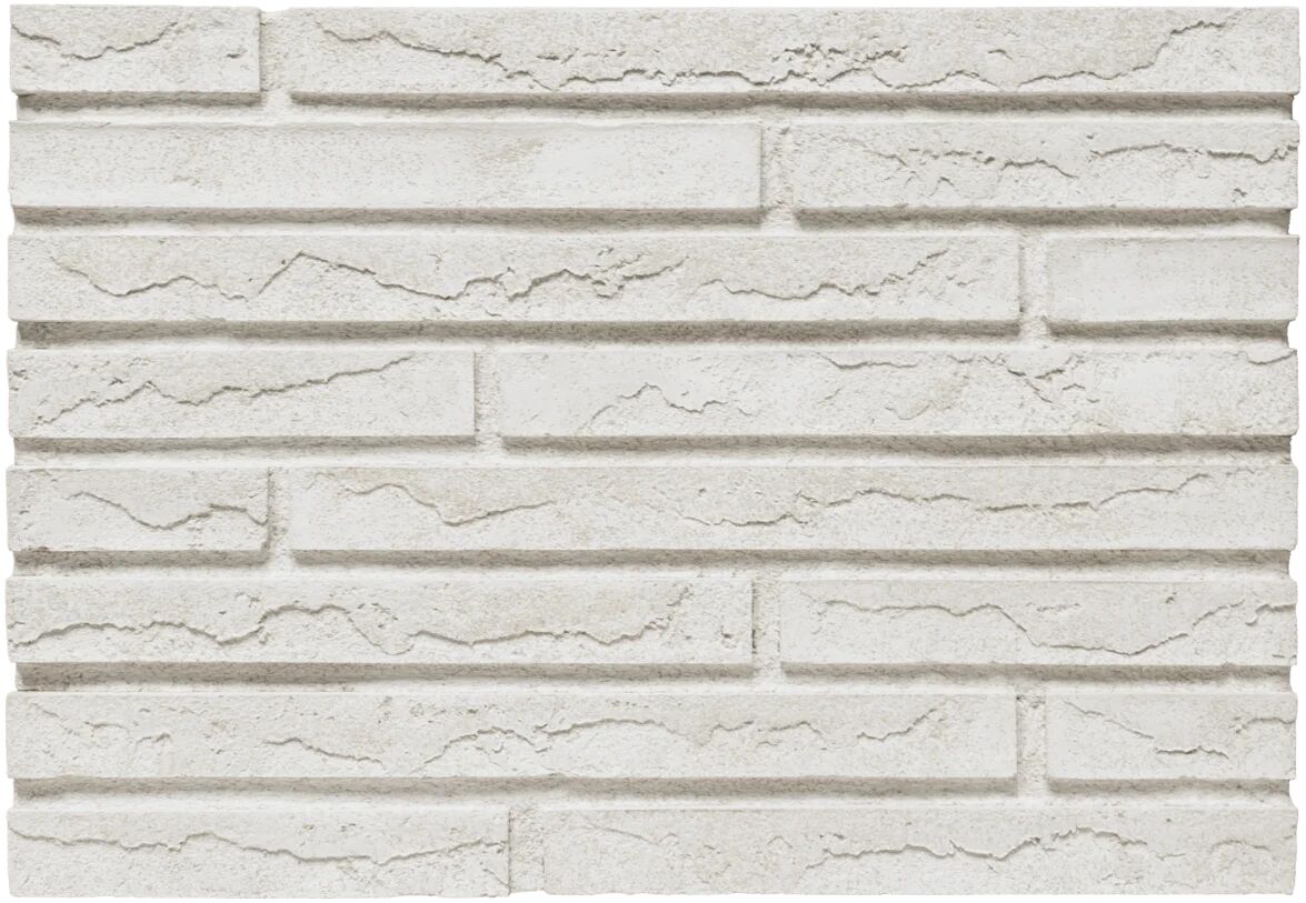 Кирпич облицовочный ригельный Simple ультрабелый 310х40х50мм 63шт/м2 702шт/пд BrickWell, Ультрабелый