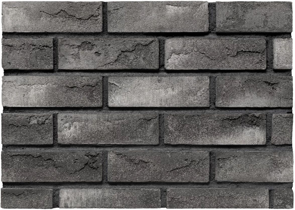 BrickWell 250х65х60 Кирпич рядовой 0,5NF Traditional Графит с белой патиной, серый купить в Санкт-Петербурге BrickWell 250х65х60 Кирпич рядовой 0,5NF Traditional Графит с белой патиной, серый