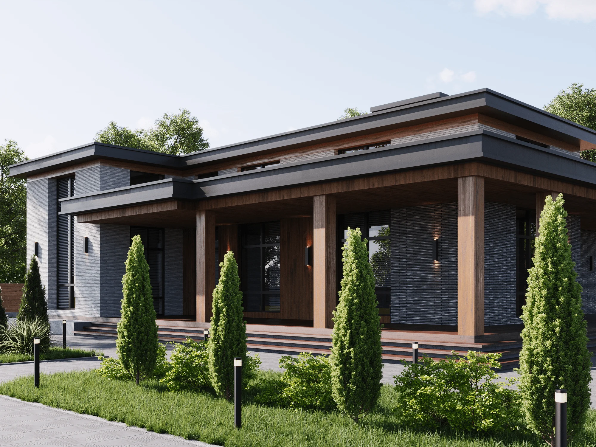 Кирпич облицовочный ригельный Classic серый опал 470х40х50мм 42шт/м2 468шт/пд BrickWell