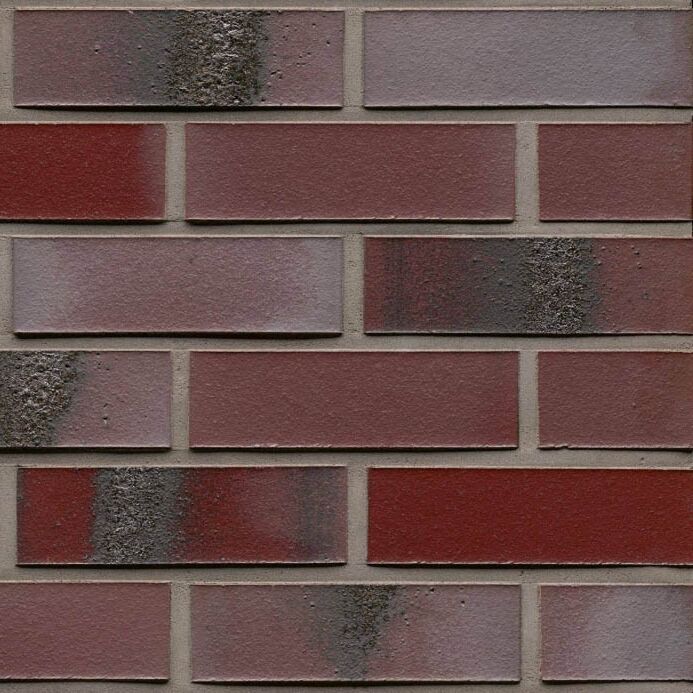 Кирпич клинкерный FeldHaus K563DF 240х115х52мм 576шт/пд, carbona ardor rutila