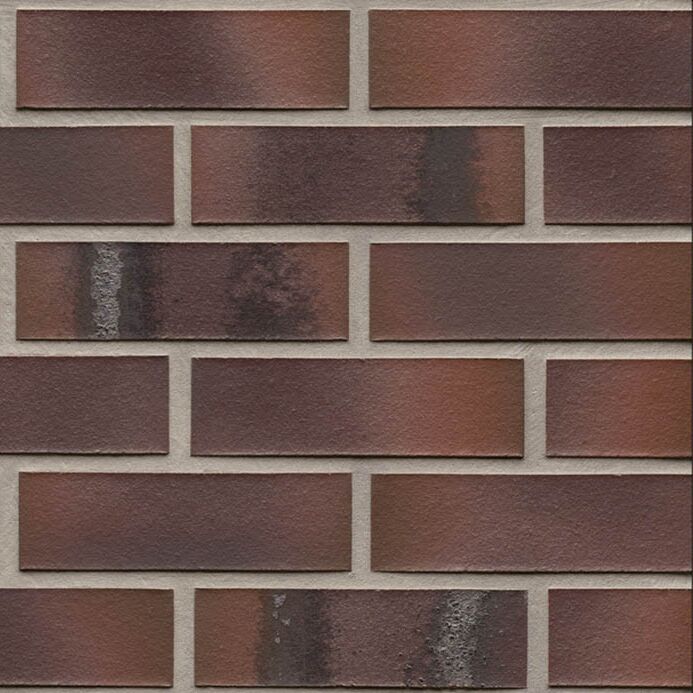 Кирпич клинкерный FeldHaus K561NF 240х115х71мм 416шт/пд, carbona ardor maritimo