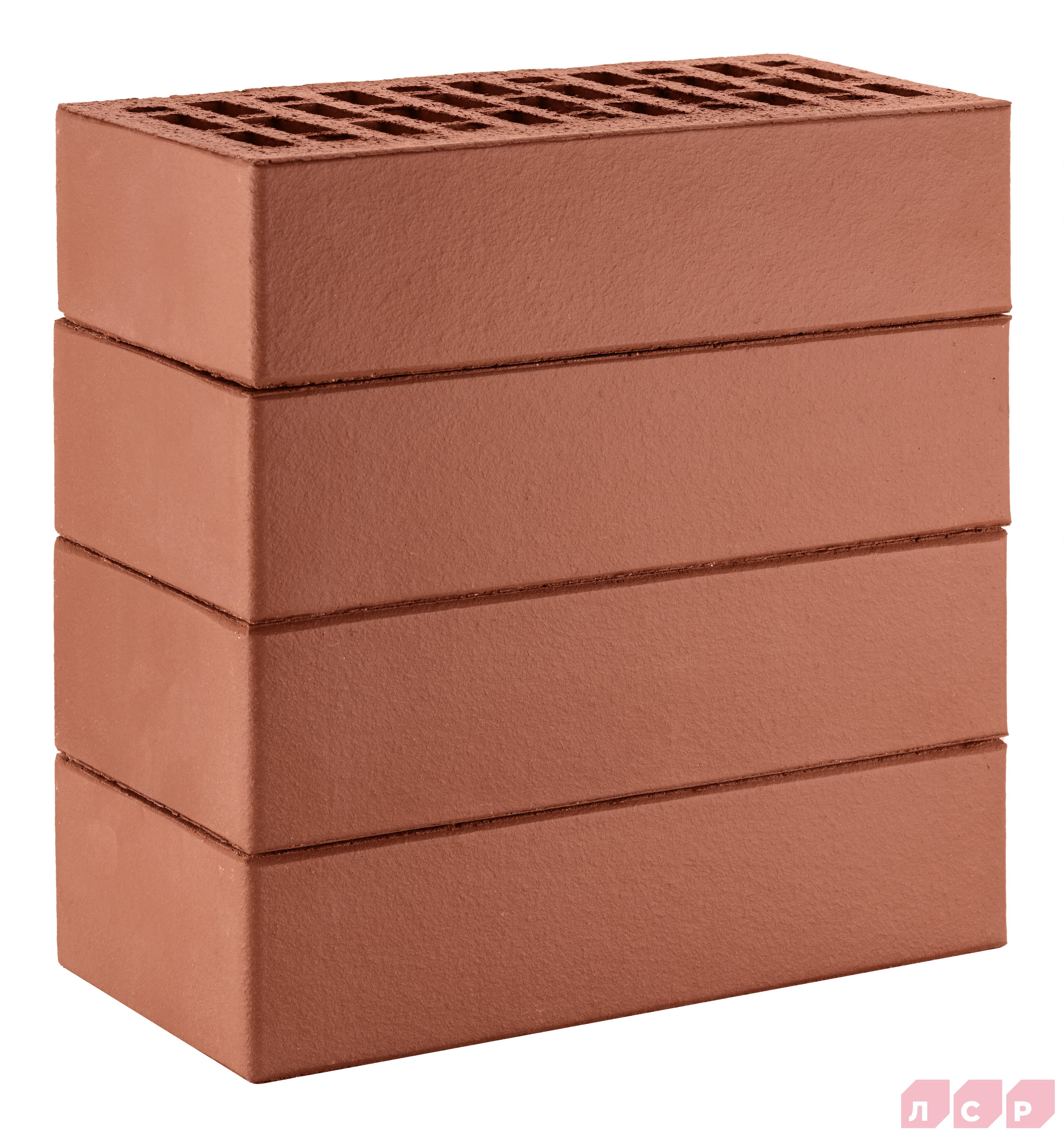 ЛСР Кирпич лицевой пустотелый 1NF утолщ.ст темно-красный F100_Б М-175 гладкий 480шт (РКЗ) купить в Санкт-Петербурге