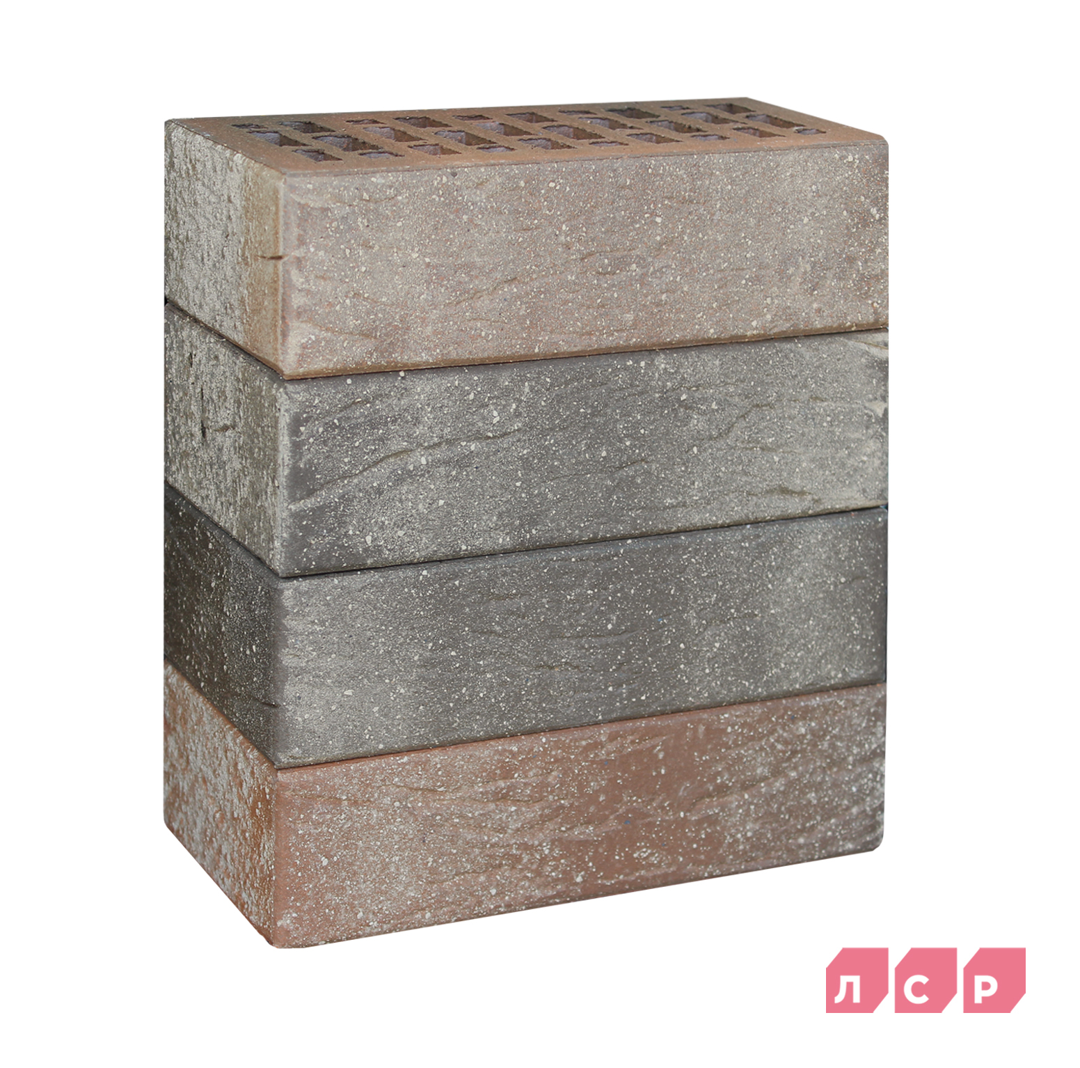ЛСР Кирпич лицевой 1NF пустотелый утолщ.ст красный флэш УЛЬТРА с пепельной посыпкой (480шт) рустик купить в Санкт-Петербурге