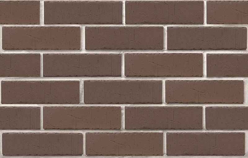 Клинкер фасадный темно-терракотовый флэшинг 