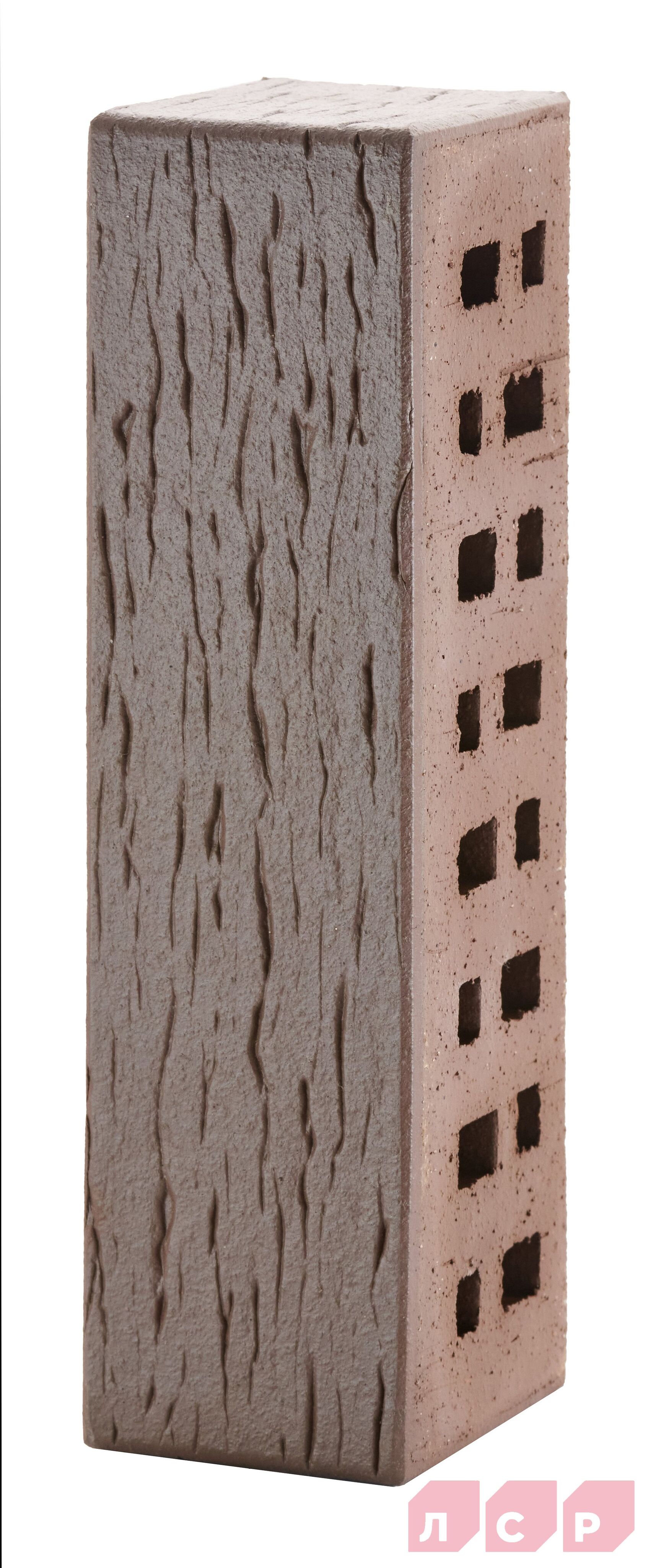 Клинкер фасадный тёмно-терракотовый флэшинг "Брюгге" 0,71NF береста с66819 купить в Санкт-Петербурге