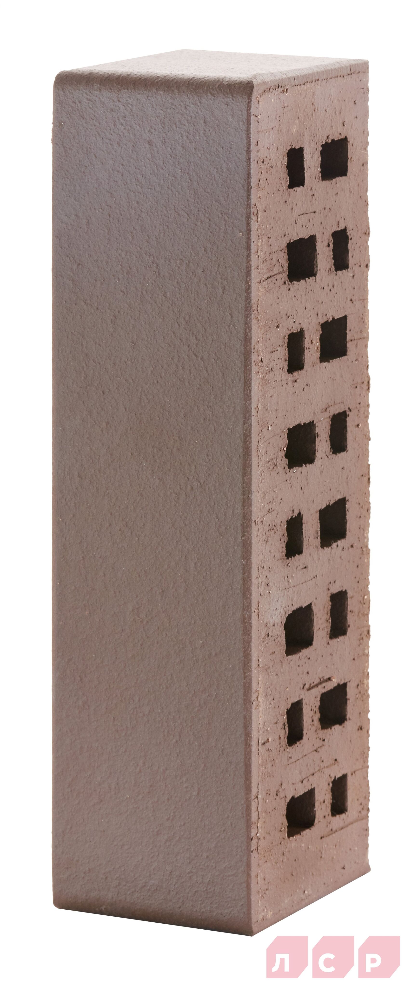 Клинкер фасадный тёмно-терракотовый флэшинг "Брюгге" 0,71NF гладкий с66818 купить в Санкт-Петербурге