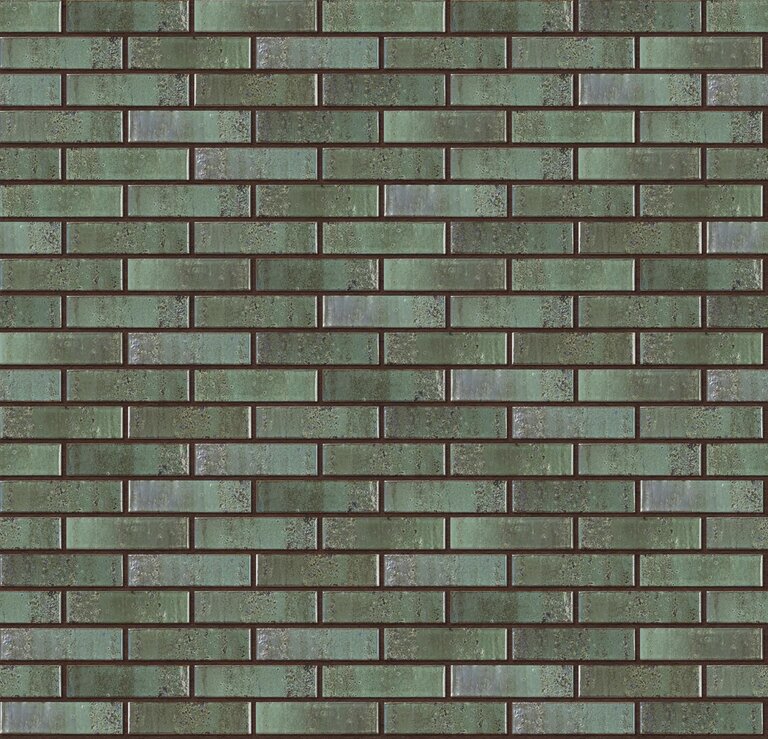 Recke Glanz 1-68-03-2-12 Кирпич облицовочный Зеленый Морская волна 1НФ 250х120х65мм 480шт/пд