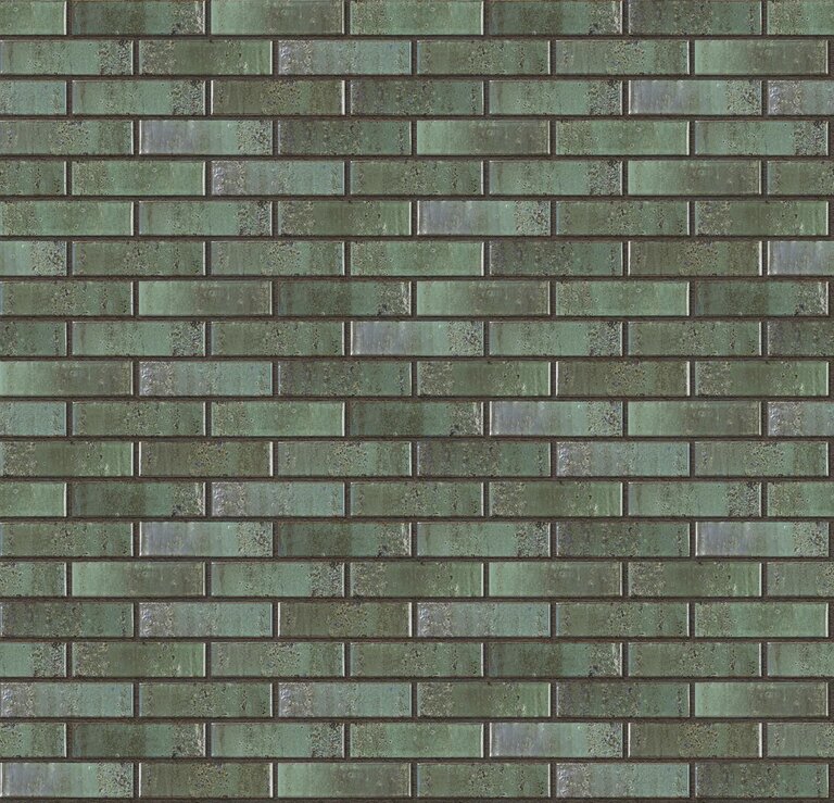 Recke Glanz 1-68-03-2-12 Кирпич облицовочный Зеленый Морская волна 1НФ 250х120х65мм 480шт/пд