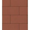 Б.5.П.8 Плита бетонная тротуарная "Прямоугольник" Стандарт (гладкий) 600х300 красный 9.72м2/пд