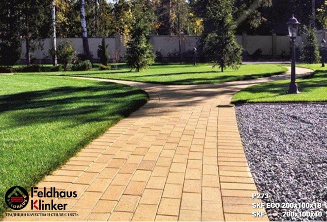 Тротуарный кирпич P273SKF 200x100x40мм 690шт/пд FeldHaus купить в Санкт-Петербурге