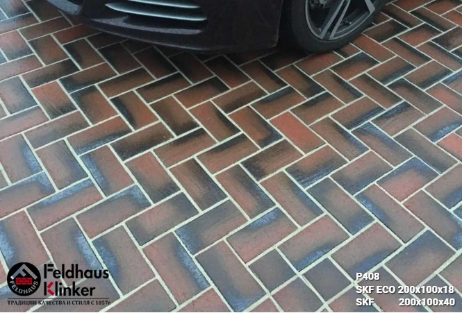 Тротуарный кирпич P408SKF 200x100x40мм 690шт/пд FeldHaus купить в Санкт-Петербурге