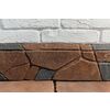 Бордюрный камень тротуарный фактурный 600х200х50мм коричневый CraftStone