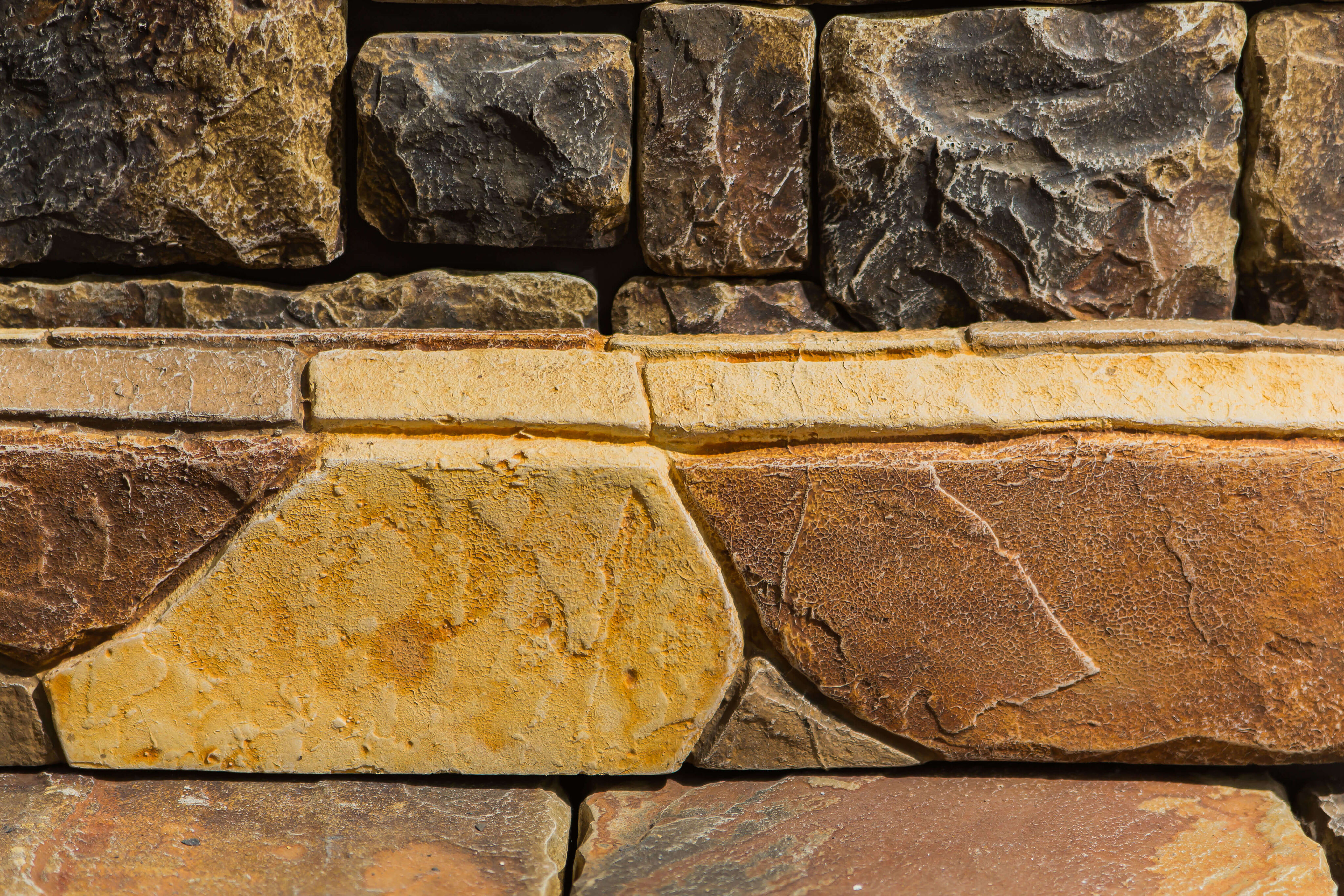 Бордюрный камень тротуарный фактурный 600х200х50мм CraftStone, Бордюрный камень тротуарный фактурный 600х200х50мм шале CraftStone