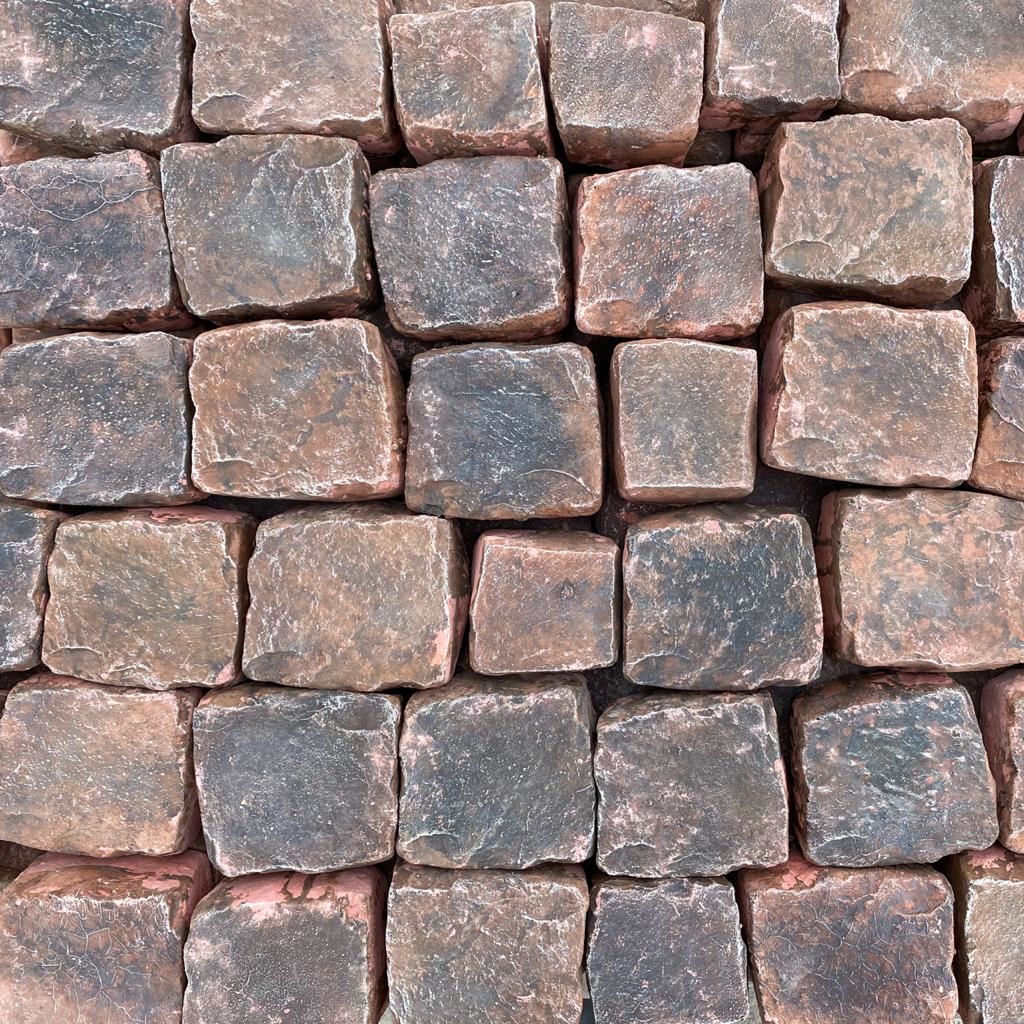 Плитка тротуарная Габбро микс красный CraftStone, Плитка тротуарная Габбро микс красный CraftStone