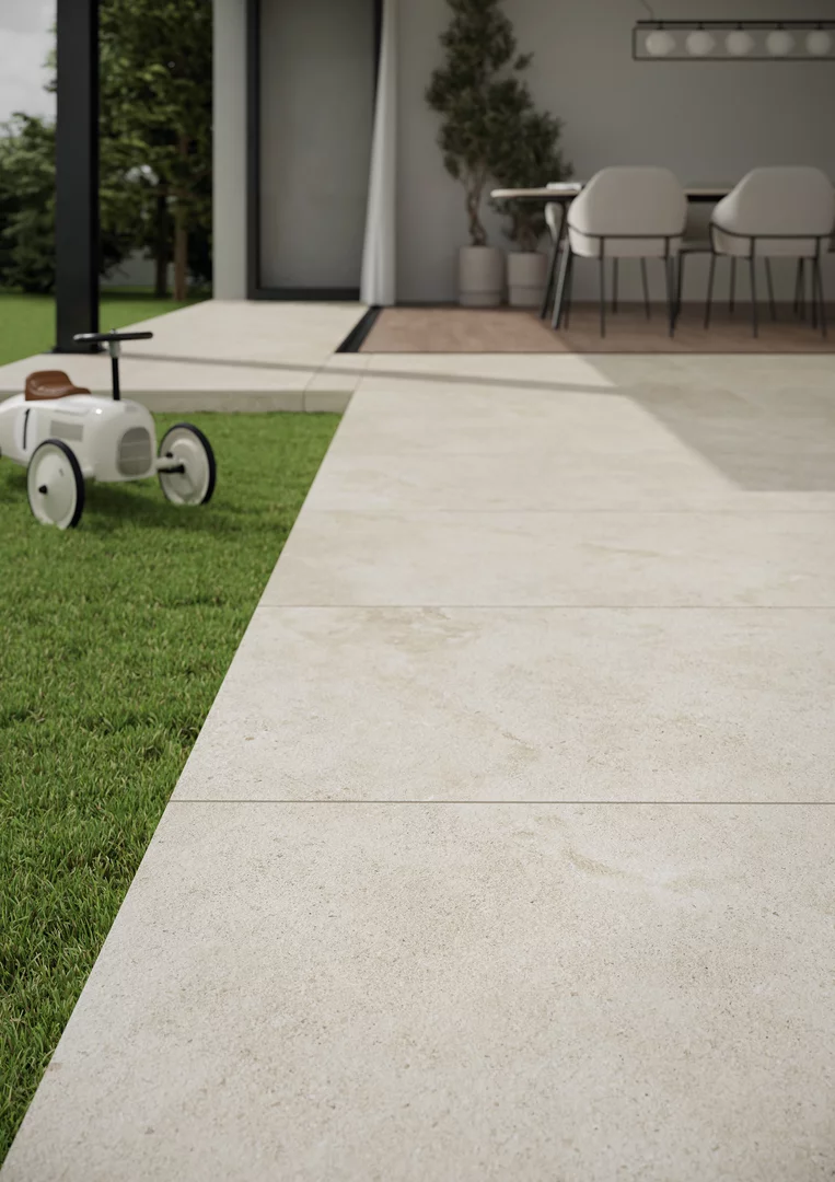 Плита террасная Authority beige gres структурная 595х1195х20мм матовая Paradyz 1.41шт/м2 1шт/уп