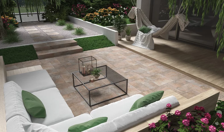 Плита террасная Burlington rust gres структурная 595х895х20мм матовая Paradyz 1.877шт/м2 2шт/уп