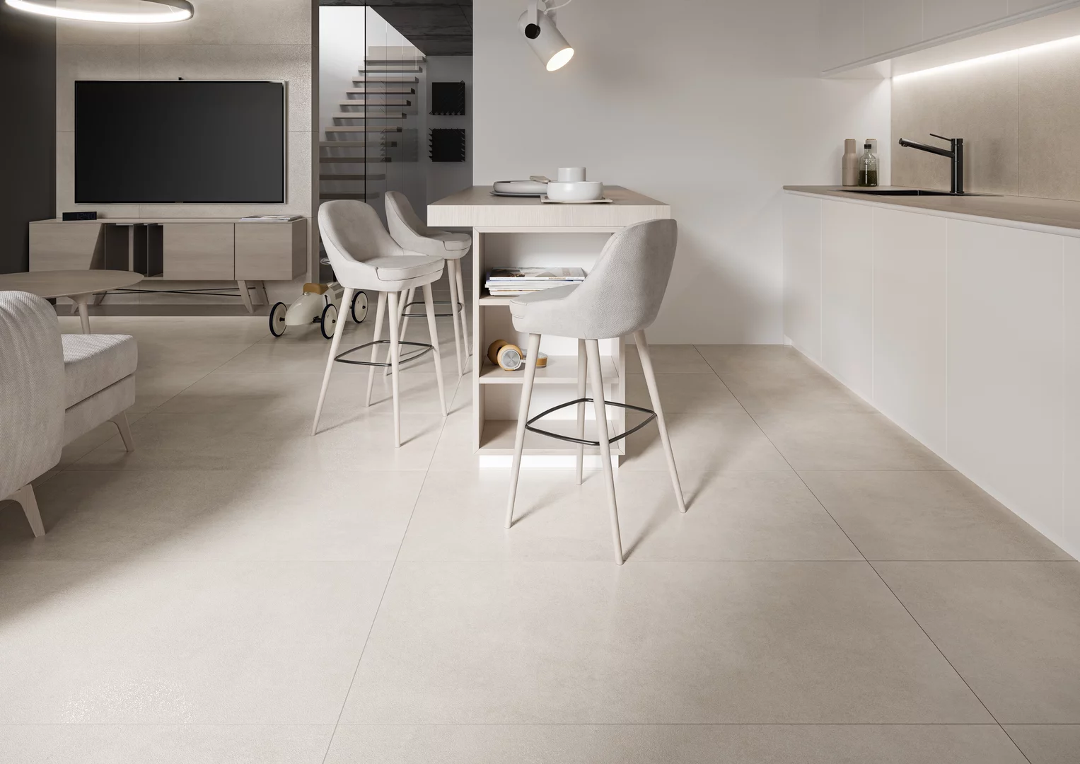 Плита террасная Magnetik bianco gres гладкая 595х595х20мм матовая Paradyz 2.83шт/м2 2шт/уп