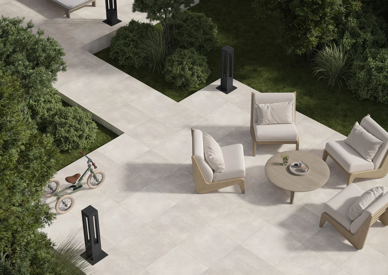 Плита террасная Magnetik beige gres гладкая 595х595х20мм матовая Paradyz 2.83шт/м2 2шт/уп