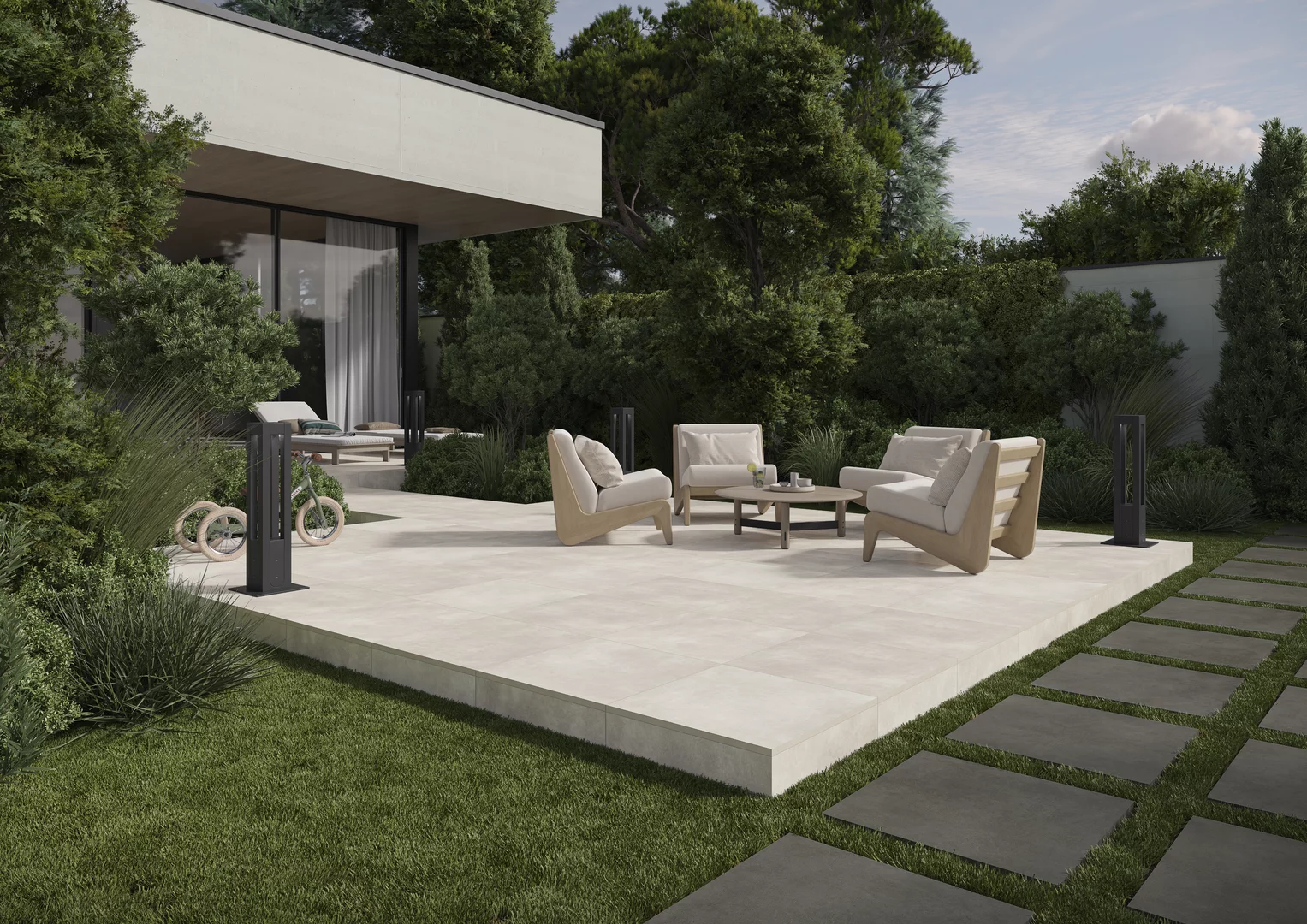 Плита террасная Magnetik beige gres гладкая 595х595х20мм матовая Paradyz 2.83шт/м2 2шт/уп