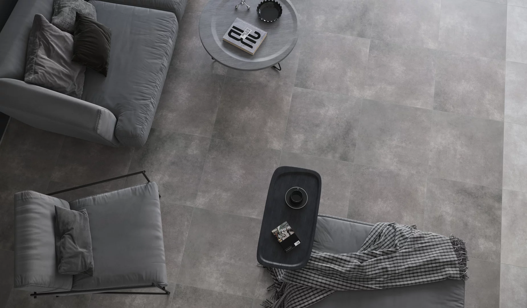 Плита террасная Magnetik antracite gres гладкая 595х595х20мм матовая Paradyz 2.83шт/м2 2шт/уп