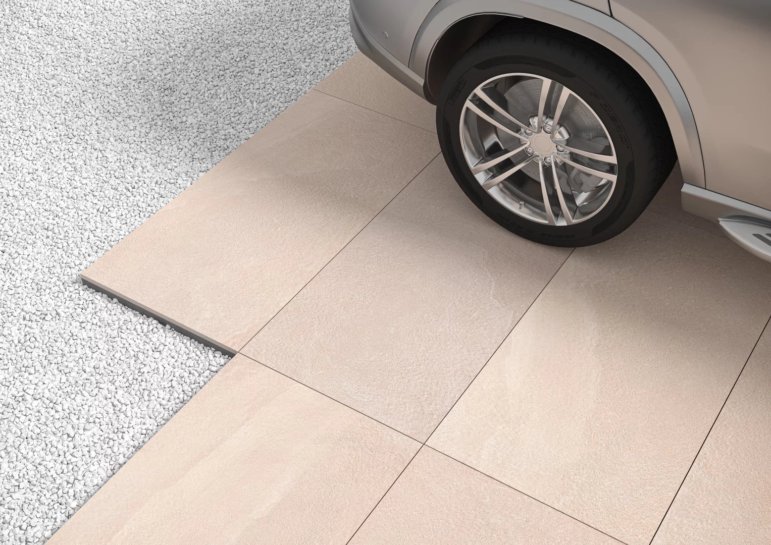 Плита террасная Natural Rocks gold sand gres структурная 595х1195х20мм матовая Paradyz 1.41шт/м2 1шт/уп