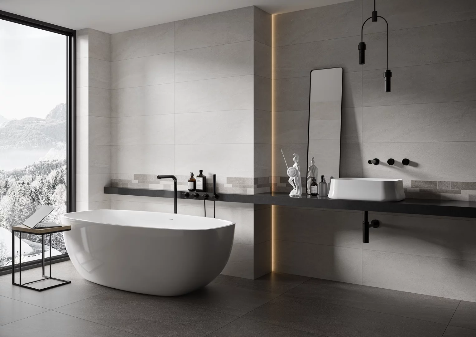 Плита террасная Natural Rocks basalt gres структурная 595х595х20мм матовая Paradyz 2.83шт/м2 2шт/уп